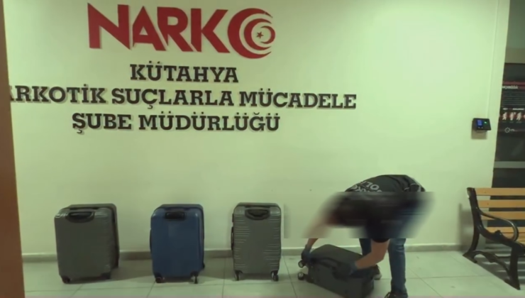 4 valizden 98,74 kilogram sentetik ecza hammaddesi ele geçirildi