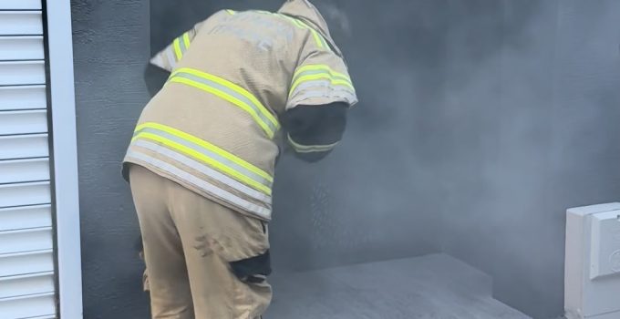 Kaynak makinesi yangın çıkardı, itfaiye söndürdü