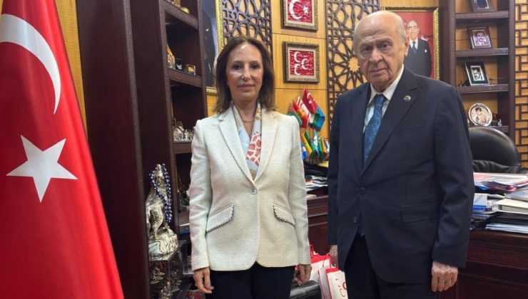 ESİN GÜRAL ARGAT, MHP GENEL BAŞKANI DEVLET BAHÇELİ’Yİ ZİYARET ETTİ