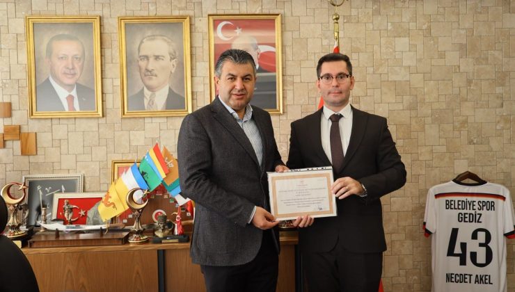 Gediz Belediyesi’ne ‘Beslenme Dostu İş Yeri’ belgesi