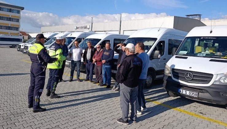 Jandarma ekiplerinden servis araçlarına denetim