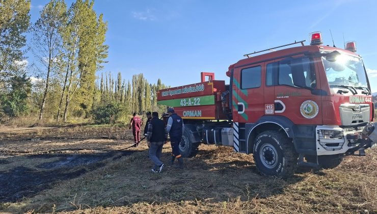 Otluk alanda çıkan yangın büyümeden söndürüldü