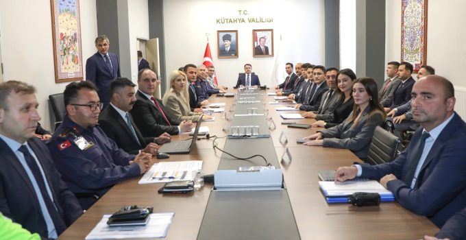 Kütahya’da asayiş ve güvenlik çalışmaları masaya yatırıldı