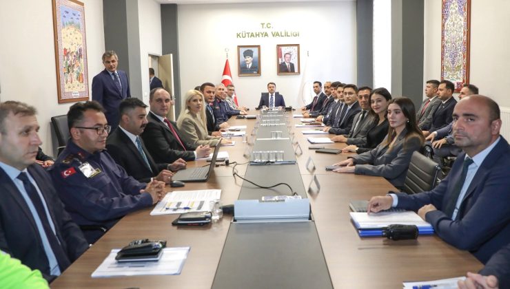Kütahya’da asayiş ve güvenlik çalışmaları masaya yatırıldı