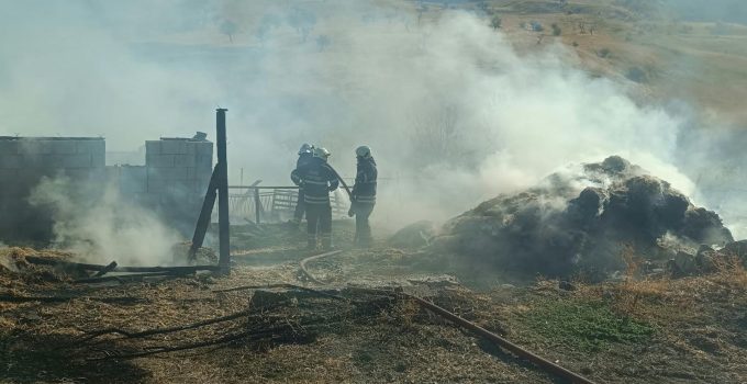 Samanlıkta çıkan yangında 1 kişi hayatını kaybetti