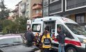 Motosiklet yayaya çarptı: 2 yaralı