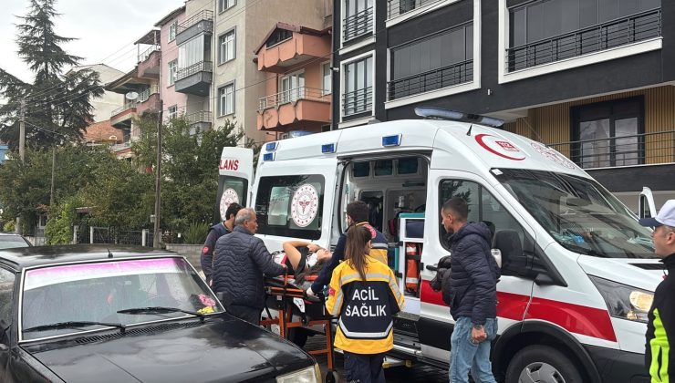 Motosiklet yayaya çarptı: 2 yaralı