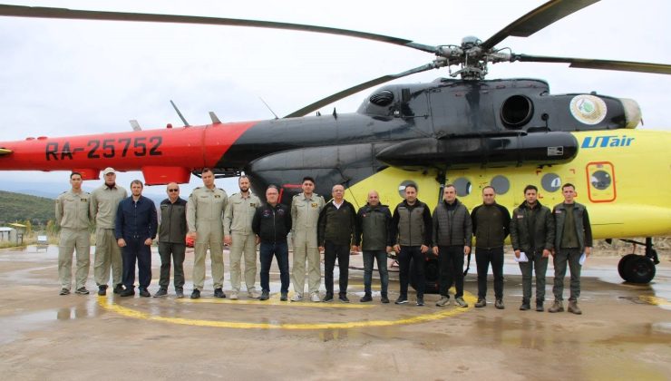 Yangın söndürme helikopteri görevini tamamladı