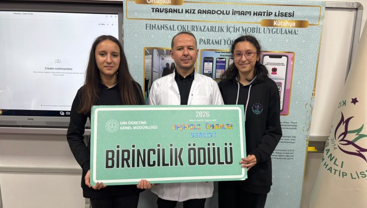 Tavşanlı Kız Anadolu İmam Hatip Lisesi’nden Türkiye birinciliği