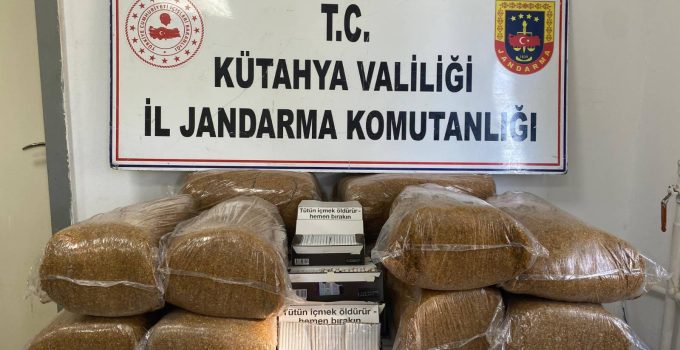 Jandarmadan kaçak tütün operasyonu: 2 bin adet makaron ele geçirildi