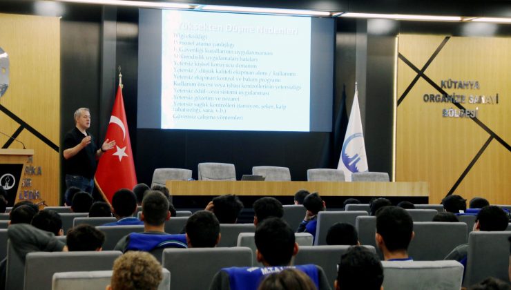 Kütahya OSB’de öğrencilere İş Sağlığı ve Güvenliği Eğitimi
