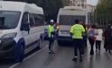 Dur ihtarına uymayan servis sürücüsü öğrencileri araçta bırakıp kaçtı